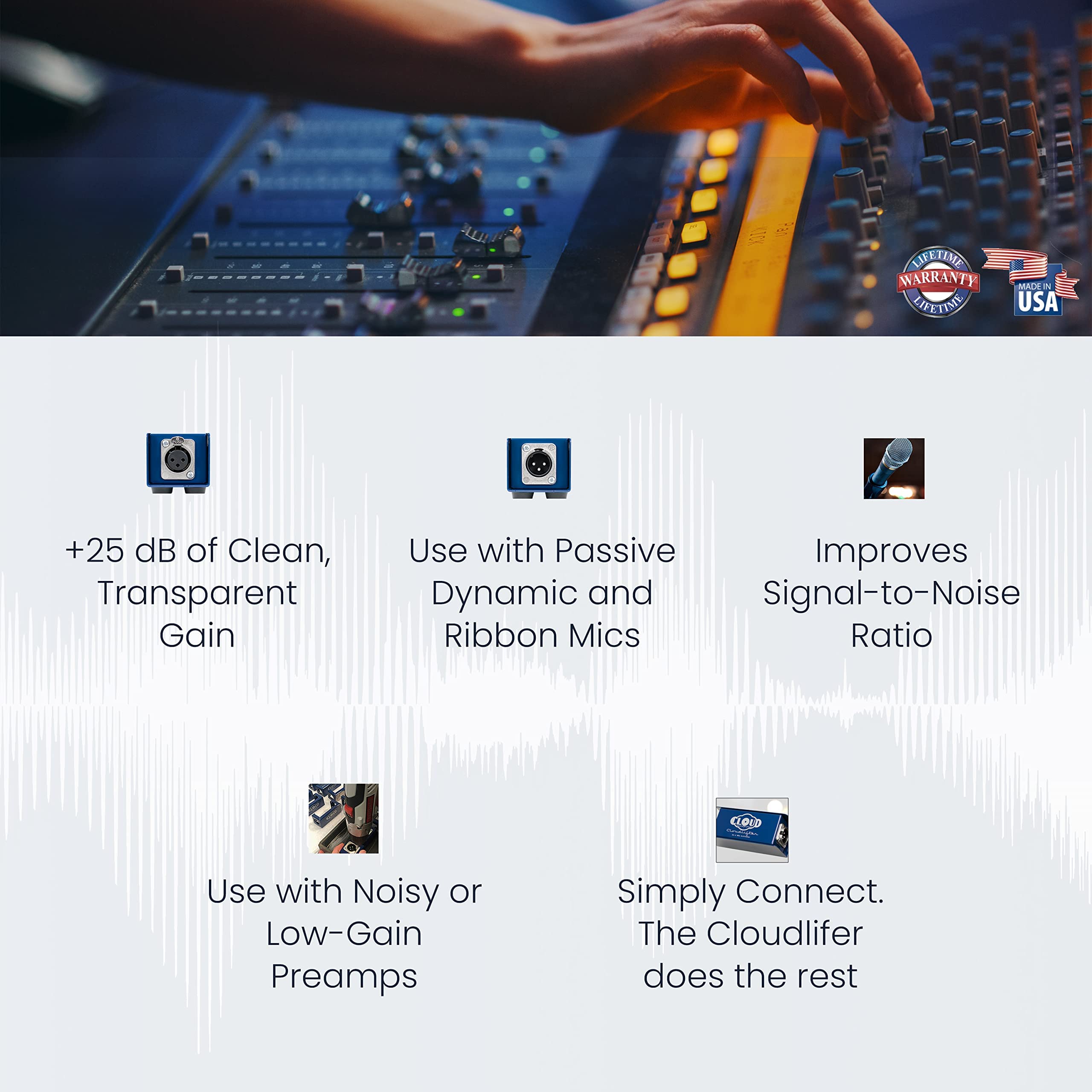 Cloud Microphones CL-1 Cloudlifter 1-Channel Mic Activator Bundle